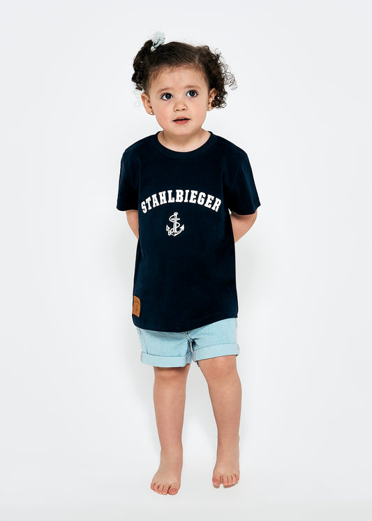 Kinder T-Shirt Stahlbieger - Navy