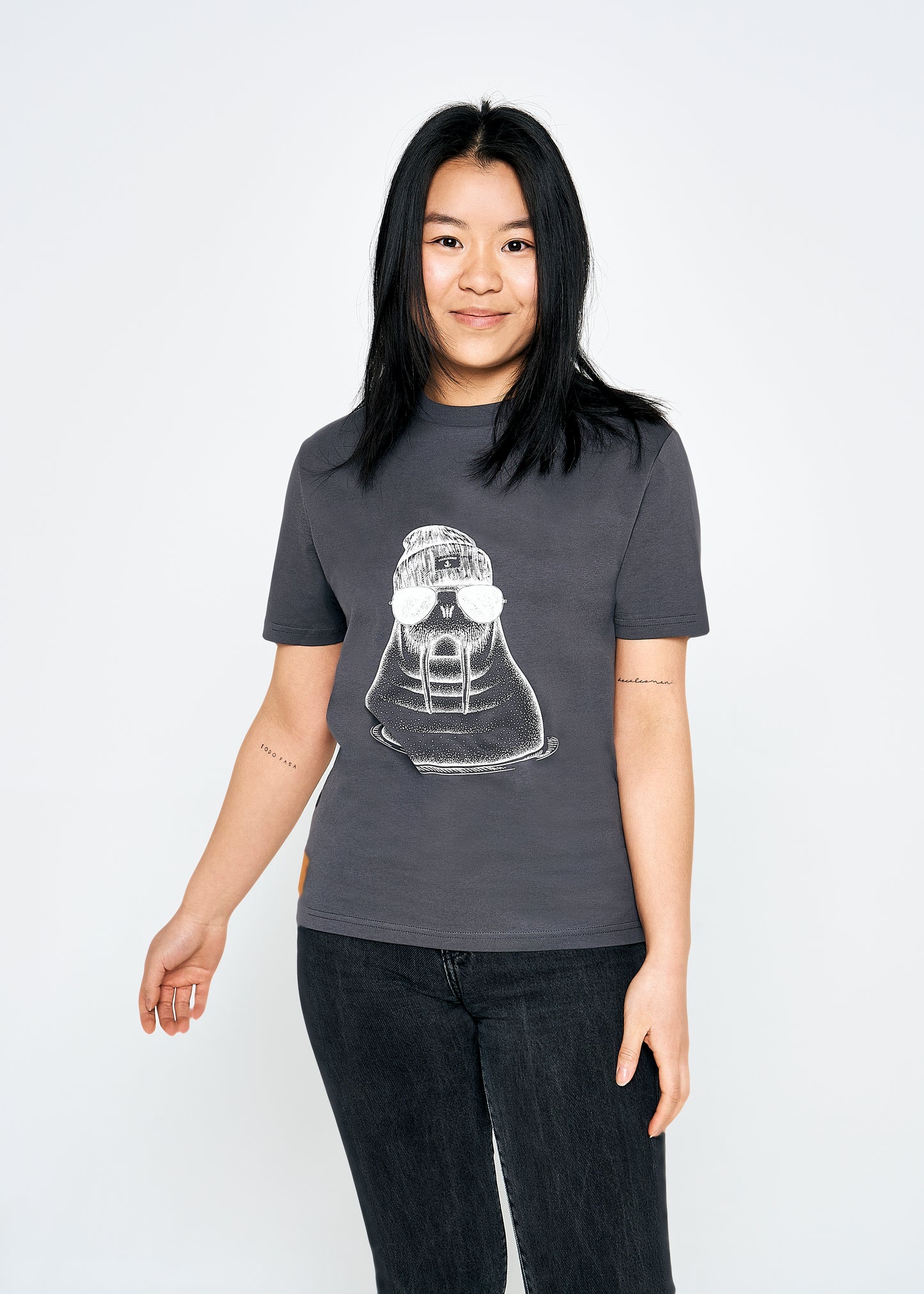 T-Shirt Unisex Walross - Anthrazit