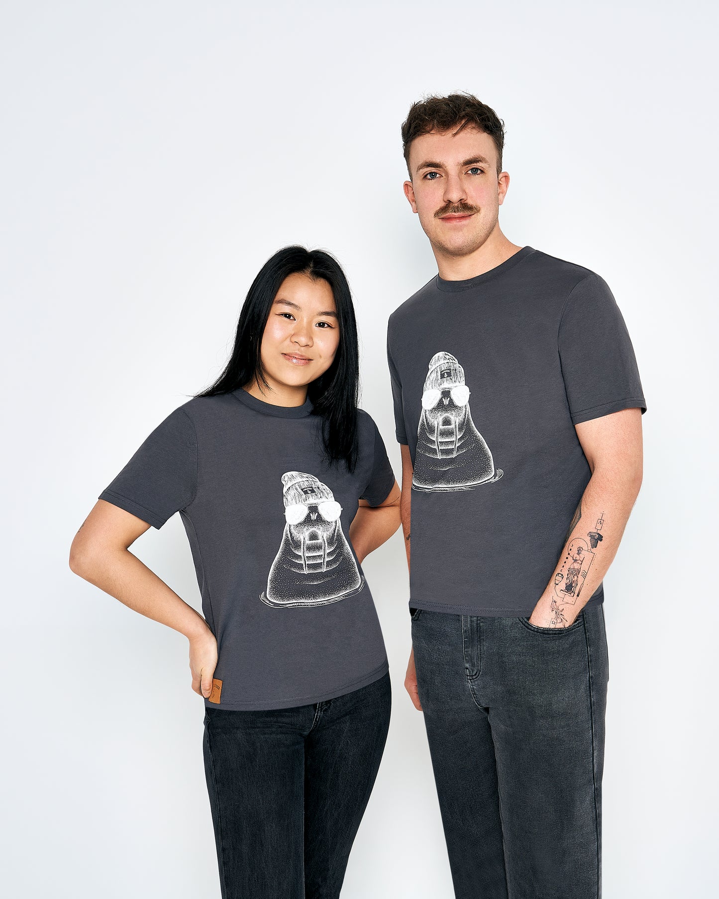 T-Shirt Unisex Walross - Anthrazit