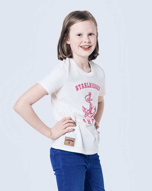 T-Shirt Kids Ahoi - beige/pink
