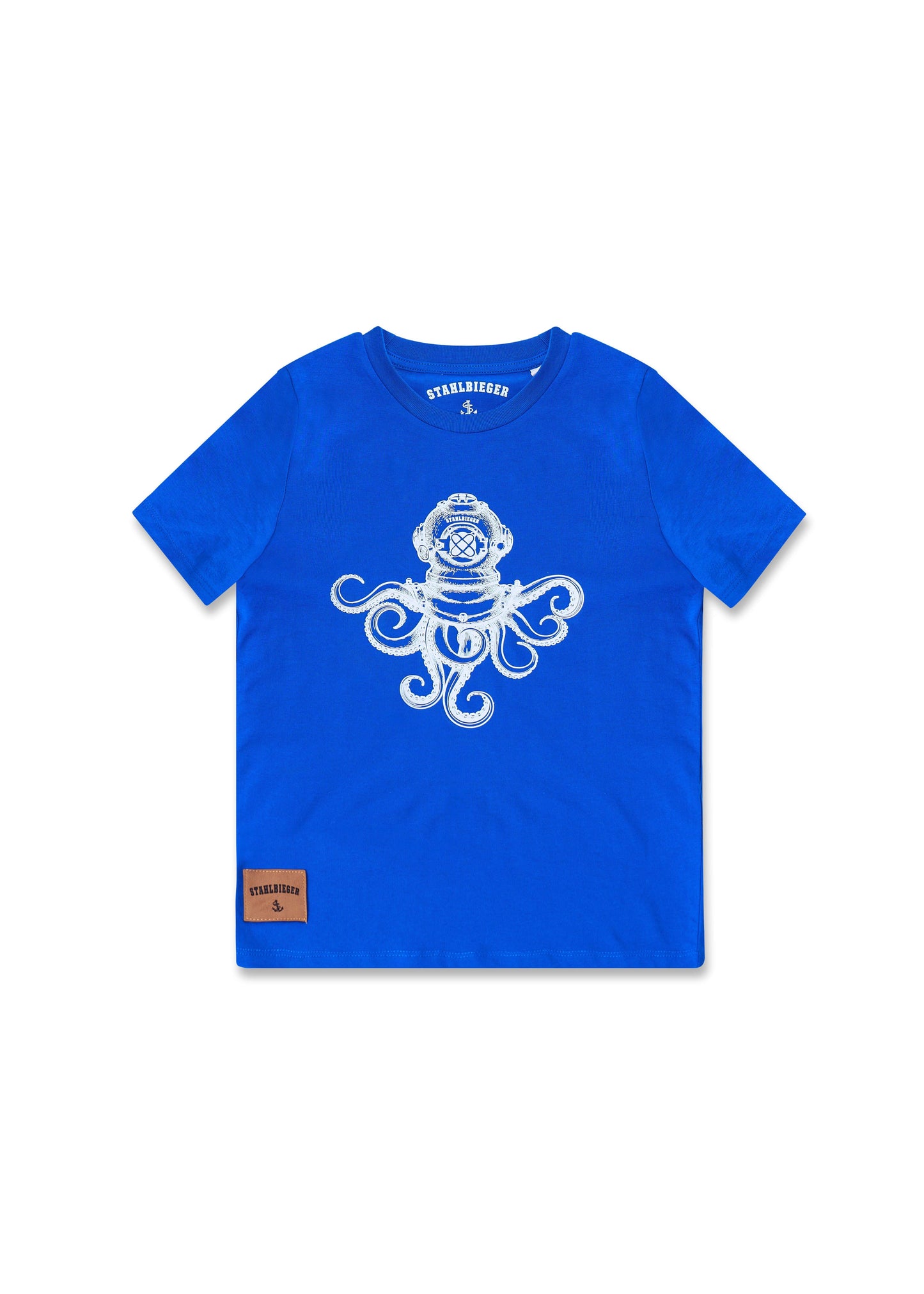 T-Shirt Kids Krake - royalblau